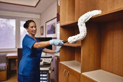 Rubbermaid - Microfiber Duster - 28.4" OAL, White - Exact Tool & Supply