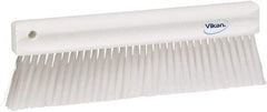 Vikan - Polyester Counter Brush - 2" Bristle Length, 11" Long x 1-1/4" Wide Head, White - Exact Tool & Supply