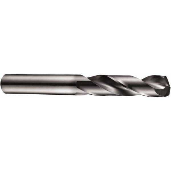 DORMER - 0.4409" 140° Spiral Flute Solid Carbide Screw Machine Drill Bit - Exact Tool & Supply
