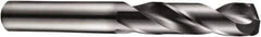 DORMER - 11.4mm 140° Solid Carbide Screw Machine Drill Bit - TiAlN Finish, Right Hand Cut, 55mm Flute Length, 102mm OAL, Four Facet Split Point, Straight Shank - Exact Tool & Supply