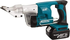 Makita - 2,800 SPM, Pistol Grip Handle, Handheld Cordless Shear - 18 Gauge Cutting Capacity - Exact Tool & Supply