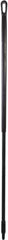 Vikan - 59 x 1-1/4" Fiberglass Squeegee Handle - European Threaded Connection, Black - Exact Tool & Supply