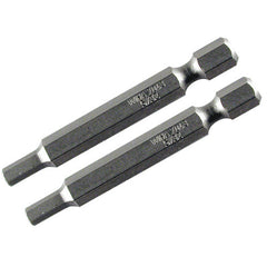 2.0MM 70MM OAL HEX POWER BIT 2/PK - Exact Tool & Supply