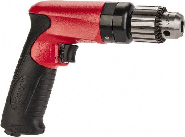 Sioux Tools - 3/8" Keyed Chuck - Pistol Grip Handle, 2,600 RPM, 11.8 LPS, 25 CFM, 0.6 hp - Exact Tool & Supply