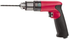 Sioux Tools - 1/4" Keyed Chuck - Pistol Grip Handle, 6,000 RPM, 11.8 LPS, 25 CFM, 0.6 hp - Exact Tool & Supply