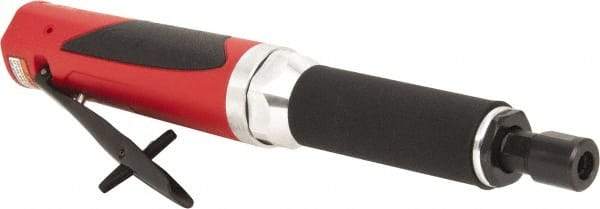Sioux Tools - 1/4" Collet, Straight Handle, Straight Air Die Grinder - 18,000 RPM, Rear Exhaust, 29.67 CFM, 1 hp, 6.21 bar, 1/4 NPT - Exact Tool & Supply