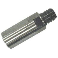 Iscar - T10 Connection to Tip, T10 Connection to Shank, Milling Tip Insert Threaded Extension - 1.5 Inch Extension Length, 0.5984 Inch Max Diameter, Multimaster Series - Exact Tool & Supply