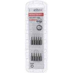 Wiha - 25mm Hex Screwdriver Bit - 1/4" Drive, 1" OAL - Exact Tool & Supply