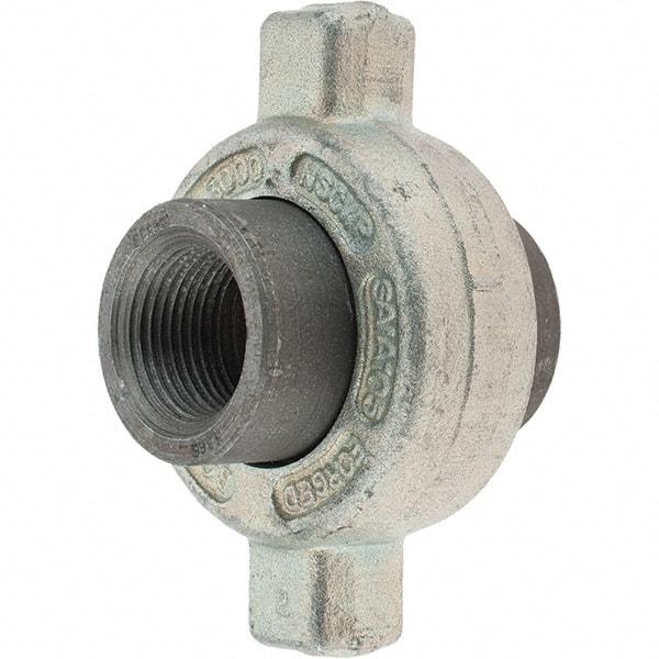 Made in USA - Size 3/4", Class 3,000, Forged Carbon Steel Black Pipe Lug Union - 3,000 psi, Threaded End Connection - Exact Tool & Supply