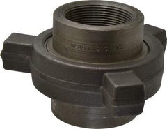 Made in USA - Size 2", Class 3,000, Forged Carbon Steel Black Pipe Lug Union - 3,000 psi, Threaded End Connection - Exact Tool & Supply