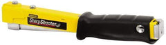 Stanley - Manual Hammer Tacker - 1/4, 5/16, 3/8" Staples, Yellow & Black, Steel - Exact Tool & Supply