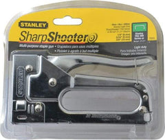 Stanley - Manual Staple Gun - 1/4, 5/16, 3/8" Staples, Chrome, Steel with Chrome Finish - Exact Tool & Supply