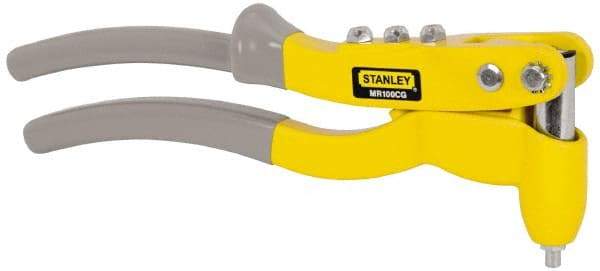 Stanley - Right Angle Head Hand Riveter - 3/32 to 3/16" Rivet Capacity, 10" OAL - Exact Tool & Supply