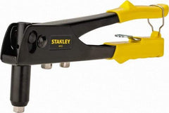 Stanley - Right Angle Head Hand Riveter - 1/8 to 3/16" Rivet Capacity, 10" OAL - Exact Tool & Supply