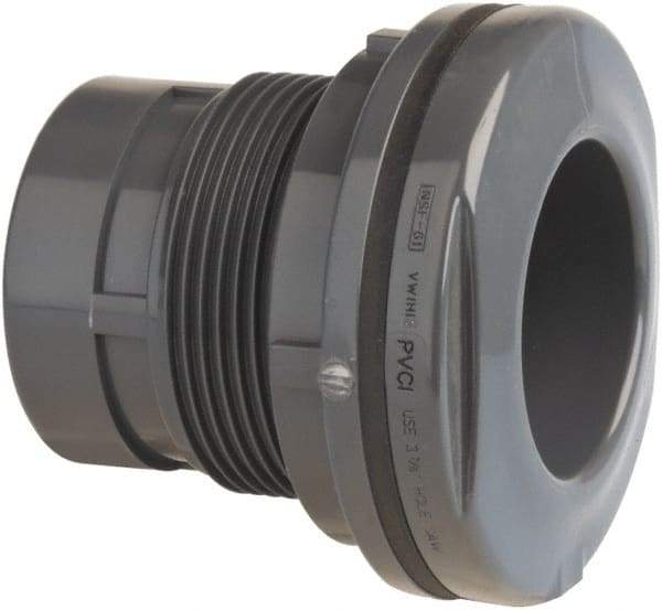 Value Collection - 2-1/2" PVC Plastic Pipe Tank Adapter - Schedule 80, Soc x Fipt End Connections - Exact Tool & Supply