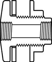 Value Collection - 4" PVC Plastic Pipe Tank Adapter - Schedule 80, FIPT x FIPT End Connections - Exact Tool & Supply
