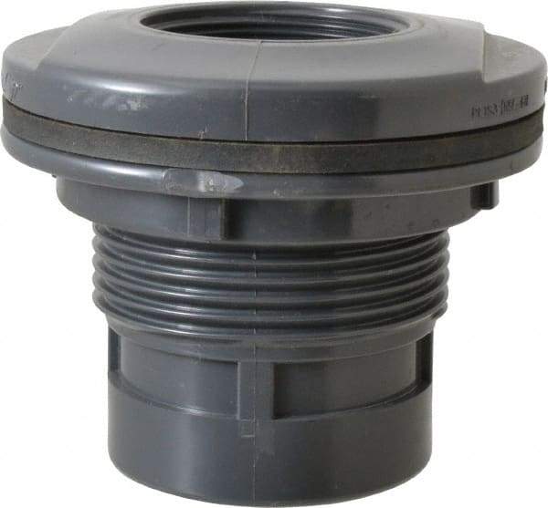 Value Collection - 2" PVC Plastic Pipe Tank Adapter - Schedule 80, FIPT x FIPT End Connections - Exact Tool & Supply