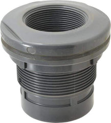 Value Collection - 3" PVC Plastic Pipe Tank Adapter - Schedule 80, FIPT x FIPT End Connections - Exact Tool & Supply