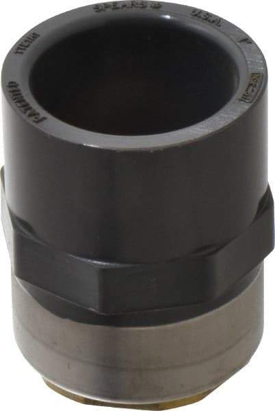 Value Collection - 1" PVC Plastic Pipe Female Adapter - Schedule 80, PVC Slip x Brass Fipt End Connections - Exact Tool & Supply