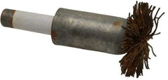 Value Collection - 1/2" Brush Diam, End Brush - Coarse Grade, 1/4" Diam Shank, 20,000 Max RPM - Exact Tool & Supply