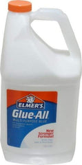 Elmer's - 1 Gal Bottle White All Purpose Glue - 5 min Working Time, Bonds to Ceramic, Fabric, Leather, Paper & Wood - Exact Tool & Supply