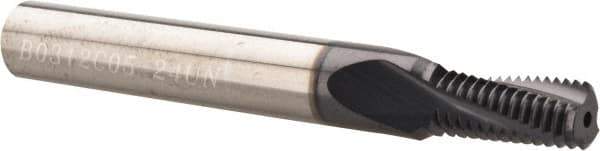 Carmex - 5/16-24 UNF, 0.26" Cutting Diam, 3 Flute, Solid Carbide Helical Flute Thread Mill - Internal Thread, 0.56" LOC, 2-1/2" OAL, 5/16" Shank Diam - Exact Tool & Supply