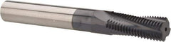 Carmex - 3/4-16 UNF, 1/2" Cutting Diam, 4 Flute, Solid Carbide Helical Flute Thread Mill - Internal Thread, 1.22" LOC, 4" OAL, 1/2" Shank Diam - Exact Tool & Supply