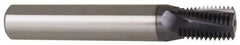 Carmex - 1/2-14 to 3/4-14 NPTF, 0.61" Cutting Diam, 4 Flute, Solid Carbide Helical Flute Thread Mill - Internal/External Thread, 0.89" LOC, 4" OAL, 5/8" Shank Diam - Exact Tool & Supply
