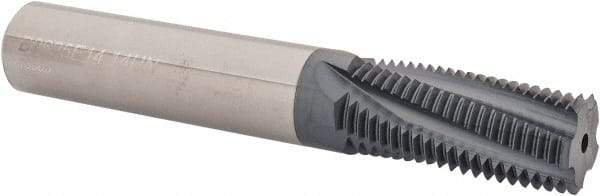 Carmex - 7/8-14 UNF, 5/8" Cutting Diam, 5 Flute, Solid Carbide Helical Flute Thread Mill - Internal Thread, 1.46" LOC, 4" OAL, 5/8" Shank Diam - Exact Tool & Supply