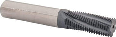 Carmex - 7/8-14 UNF, 5/8" Cutting Diam, 5 Flute, Solid Carbide Helical Flute Thread Mill - Internal Thread, 1.46" LOC, 4" OAL, 5/8" Shank Diam - Exact Tool & Supply