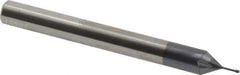 Carmex - #0-80 UNF, 0.045" Cutting Diam, 3 Flute, Solid Carbide Helical Flute Thread Mill - Internal Thread, 0.16" LOC, 2-1/2" OAL, 1/4" Shank Diam - Exact Tool & Supply