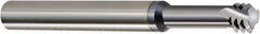 Carmex - #8-36 UNF, 0.13" Cutting Diam, 3 Flute, Solid Carbide Helical Flute Thread Mill - Internal Thread, 0.35" LOC, 2-1/2" OAL, 1/4" Shank Diam - Exact Tool & Supply