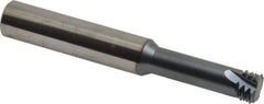 Carmex - M16x2.00 Thread, 1/2" Shank Diam, TiAlN Coating, Solid Carbide Straight Flute Thread Mill - 4 Flutes, 3-1/2" OAL - Exact Tool & Supply