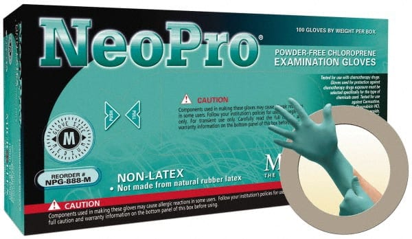 Microflex - Size S, Medical Grade, Powder Free Neoprene Disposable Gloves - Exact Tool & Supply