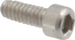 Value Collection - #0-80 UNF Hex Socket Drive, Socket Cap Screw - Grade 18-8 Stainless Steel, Uncoated, 5/32" Length Under Head - Exact Tool & Supply