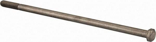 Value Collection - 3/8-16 UNC, 9-1/2" Length Under Head Hex Head Cap Screw - Partially Threaded, Grade 18-8 Stainless Steel, Uncoated, 9/16" Hex - Exact Tool & Supply