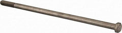 Value Collection - 3/8-16 UNC, 9-1/2" Length Under Head Hex Head Cap Screw - Partially Threaded, Grade 18-8 Stainless Steel, Uncoated, 9/16" Hex - Exact Tool & Supply