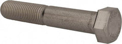 Value Collection - 7/16-20 UNF, 2-1/2" Length Under Head Hex Head Cap Screw - Partially Threaded, Grade 18-8 Stainless Steel, Uncoated, 5/8" Hex - Exact Tool & Supply