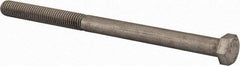 Value Collection - 1/2-13 UNC, 7-1/2" Length Under Head Hex Head Cap Screw - Partially Threaded, Grade 18-8 Stainless Steel, Uncoated, 3/4" Hex - Exact Tool & Supply