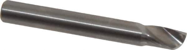 Onsrud - 1/4" Cutting Diam x 3/8" Length of Cut, 1 Flute, Upcut Spiral Router Bit - Uncoated, Right Hand Cut, Solid Carbide, 2" OAL x 1/4" Shank Diam, Single Edge, 22° Helix Angle - Exact Tool & Supply