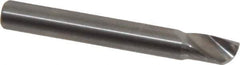 Onsrud - 1/4" Cutting Diam x 3/8" Length of Cut, 1 Flute, Upcut Spiral Router Bit - Uncoated, Right Hand Cut, Solid Carbide, 2" OAL x 1/4" Shank Diam, Single Edge, 22° Helix Angle - Exact Tool & Supply