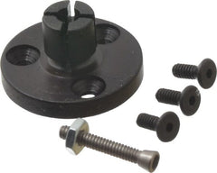 Mitee-Bite - 0.16 to 0.29" Expansion Diam, 250 Lb Holding Force, 2-56 Mounting Screw, 2-56 Center Screw, Mild Steel ID Expansion Clamps - Exact Tool & Supply