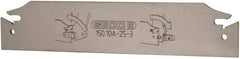 Seco - 0.984" Blade Height, 3/32" Blade Width, 5.91" OAL, Neutral Cut, Double End Indexable Cut-Off Blade - 2" Max Depth of Cut, 150.10A Blade, 150.10 Series - Exact Tool & Supply