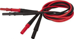 Fluke - Black/Red Electrical Test Equipment Leads Extension - Use with All Test Lead Models - Exact Tool & Supply
