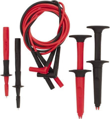 Fluke - Black/Red Electrical Test Equipment Leads - Use with Fluke 114, 115, 116 Digital Multimeters, Fluke 117 Electrician's Digital Multimeters with Noncontact Voltage & Fluke 123 Industrial Scopemeters Hand Held Oscilloscopes - Exact Tool & Supply