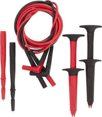 Fluke - Black/Red Electrical Test Equipment Leads Set - Exact Tool & Supply