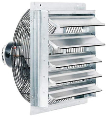 Fantech - 36" Blade, 1/2 hp, 8,225 Max CFM, Single Phase Vertical & Horizontal Mounting Direct Drive Fan - 5.6 Amps, 115 Volts, 1 Speed - Exact Tool & Supply