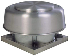 Fantech - 10" Blade, 547 CFM, Direct Drive Axial Roof Exhauster - 1/30 hp, Open Dripproof Enclosure, Downdraft Style, Single Phase, 115 Volts - Exact Tool & Supply