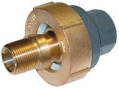 Barco - 3-1/8" Pipe, 3-1/8" Flange Thickness, Straight Casing, Straight Ball Swivel Joint - Bronze Ball & Nut with Iron Body, 340 psi Water, 240 psi Steam, Size Code 12, NPT Ends - Exact Tool & Supply