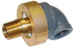 Barco - 3-1/2" Pipe, 3-1/2" Flange Thickness, 90° Casing, Straight Ball Swivel Joint - Bronze Ball & Nut with Iron Body, 340 psi Water, 240 psi Steam, Size Code 16, NPT Ends - Exact Tool & Supply